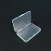 Caja Plana Rectangular 9.5 Caja Plana de Plástico Transparente Caja para Componentes de Pines Caja para Piezas de Equipo de Pesca Caja de Exhibición de Muestras con Pegatina