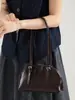 Estilo Coreano Fresco Simple Estilo Transfronterizo Cuero de Cera de Aceite Bolso Boston Sensación de Alta Gama Retro Versátil para el Día a Día Bolso de Mano para Hombro