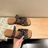 Sandálias Slip-On Bicolores com Laço de Bolinhas para Mulheres 2026 Verão Novo Estilo Feérico Sandálias com Salto Plataforma de Solado Grosso para Combinar com Vestidos