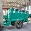 Aspersor de estiércol sólido-líquido montado en vehículo aplicador de fertilizante de espiral de eje horizontal tractor estiércol de vaca aspersor de pasto