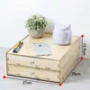 Caja de Almacenamiento para Escritorio de Oficina Gabinete de Almacenamiento de Madera Tipo Cajón Estante de Almacenamiento para Oficina Suministros Archivo Caja Organizadora Varios