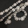 Cadena de diamantes, cadena de perlas ovaladas con diamantes de imitación, cadena de código elegante para soldar, accesorios para sombreros, ropa, accesorios decorativos de bricolaje, cadena de garra