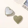 Ins estilo coreano tela de algodón lunares forma de corazón corazón de amor botón bolsa botón clip para el pelo diy accesorios para ropa sombrero