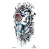 Impermeable pequeño tatuaje de brazo completo pegatina símbolo tótem animal calavera en stock al por mayor pegatina de tatuaje de texto