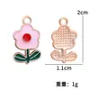 Colgantes de Frutas de Aleación Esmaltada Estilo Mixto Accesorios para Joyería DIY Accesorios para Pulseras Pendientes Amuletos de Cereza Fresa Piña