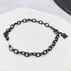Pulsera collar de acero de titanio en forma de M soporte vacío pulsera no se desvanece joyería hombres y mujeres con oro accesorios de perlas DIY