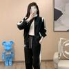 Conjunto de Sudadera de Moda Estilo Europeo para Mujer Otoño e Invierno Estilo Sal Freído Marca Famosa Callejera Traje de Moda Estilo Coreano Ropa Deportiva Conjunto de Dos Piezas