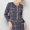 Camisas Plisadas de Moda Tops Holgados Primavera y Otoño Ropa de Mujer Nueva Casual Versátil Chaqueta Pequeña Fragante para Mujer Envío Directo