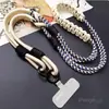 Lanyard Tejido de Flores Creativo Tres en Uno Ins para Llevar Cruzado Largo Lanyard para Teléfono Móvil Cuerda Antiperdida para Cámara Exterior