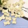 Cor macaron 1,8 cm estrela aveludada acessórios de resina adorno de cabeça grampo de cabelo material para joias acessórios de broche para roupas