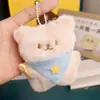 Colgante de Oso Chirriante Lindo, Juguete de Peluche de Gato Lindo con Bufanda, Colgante de Bolso de Peluche, Venta al por Mayor de Regalos