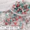 La primavera se acerca Jade Roto Sentido Gradiente Vidrio Vidrio Cuentas Redondas Hecho a Mano DIY Pulsera Collar Joyería para Orejas Cuentas