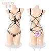 Feimu Medias Caladas Astringentes Sexy Coqueteo Transparente Reveladoras de Pecho Tentación 7538 Ropa Interior Sexy