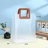 Bolsa Tote Plástico PP Fosco Transparente em Estoque Bolsa para Doces de Casamento Presente Bolsa para Presente de Meio Outono Natal Sensação de Alto Padrão