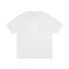Camiseta de algodón peinado de manga corta con cuello redondo, marca de tendencia estilo americano, 230g, camiseta básica de color liso simple y versátil, top casual holgado
