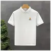 Camiseta de Manga Corta para Hombre con Cuello, Sudadera de Manga Media Ajustada Estilo Coreano para Hombre, Tops Juveniles de Moda