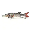 90mm/6.8g Isca Artificial Luya Boca para Cima Bass Isca de Água Doce Cão Peixe Biônico Isca Dura Multisseção Mini Cão Peixe Pequeno