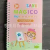 Pegatinas de Práctica de Caligrafía Portuguesa Transfronterizas Cuaderno de Surcos para Niños Cuaderno de Práctica Mágica Pegatinas de Práctica de Caligrafía Portuguesa Fábrica