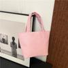 Bolsa Tote Cuadrada Portátil Casual de Invierno Superficie Suave Bolso Sencillo para el Trabajo Hombro Axila Bolso de Mano para el Trabajo Bolso para Mujer