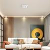 Sala de estar minimalista montada en Ming sin luces principales, luces de cubo, luces Gersan, focos antideslumbrantes, focos LED de techo, downlights de techo