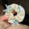 Lazo para coleta dulce y versátil para mujer, Cuerda para el pelo simple y elegante, Scrunchie de gran tamaño para verano, Accesorio para el pelo fresco y simple