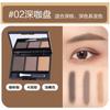 Suministro Transfronterizo Polvo para Cejas Tricolor No se Desvanece Fácilmente Mancha Sombra de Nariz Sombra de Ojos Tinte para Cejas Crema para Cejas 6.6g