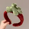 Diadema de Peluche de Dibujos Animados para Lavado de Cara y Mascarilla Facial Nueva Linda Goma para el Cabello Infantil Pasador Accesorios para el Cabello de Celebridad de Internet para Mujeres