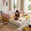 Sofá modular para apartamentos pequeños, sofá cama para sala de estar y dormitorio, combinación libre para siesta, sofá cama tatami plegable de doble propósito