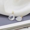 Pedra de cristal natural superfície lapidada pingente gota d'água material feito à mão DIY brincos colar fazendo acessórios para pulseira