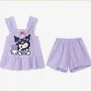 Nuevo Conjunto Casual de Dos Piezas para Niñas 2026, Moda de Verano, Ropa Exterior Ligera, Pijama, Ropa para Casa, Camisola sin Mangas y Shorts