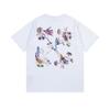 Camiseta de manga corta OW holgada de talla grande para amantes de las marcas de marea europeas y americanas de la generación del verano 2024