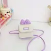 Bolsos Infantiles con Diseños Lindos y Únicos para Niñas, Bolso Cruzado de Paja Tejida de Moda Verano 2026, Billetera Pequeña Cuadrada para Bebé