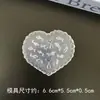 Molde de silicona para arte de uñas con copo de nieve en relieve de alta transparencia, para hacer decoración de uñas de flor, cola de pez, mariposa, molde resistente a la oxidación