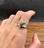 Anillo Ojo de Horus Aleación Plata Tailandesa Anillo Vintage para Hombre, Anillo de Personalidad Única Audaz para Hombre Venta al por Mayor