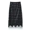 Para Comercio Exterior Europeo y Americano Transfronterizo Ropa de Mujer Artículo Más Vendido en Aliexpress 26 Nuevo Estilo de Verano Falda Elegante con Adorno de Encaje de Lunares