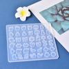 Cola de cristal DIY gota variedade de brincos molde de silicone versão completa coelho Maçã floco de neve veado brincos pequenos