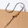 Cordón para colgante tejido a mano, exquisitamente elaborado, combinado con un hermoso colgante de jade Hetian, moderno y ajustable.