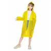 Impermeable de EVA para Niños Viaje Ligero Exterior Engrosado No Desechable Estudiantes de Primaria Guardería Niños y Niñas Poncho