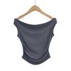 Fs356-23 Verano Nuevo Estilo Europeo y Americano Estilo Blogger de Instagram Sexy Hombros Descubiertos Ajustado Manga Corta Camiseta Básica