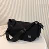 Bolsa Transversal de Tecido Oxford 2024 para Mulheres, Bolsa de Ombro Esportiva Tendência Estilo Ins de Grande Capacidade, Bolsa de Academia com Separação Úmido/Seco, Estilo Ins