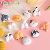 Set de gatito de dibujos animados cabezazo de perro accesorios de resina al por mayor hechos a mano material diy accesorios funda para teléfono móvil imanes para refrigerador