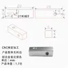 Conector de barra de barramento de alumínio de tira longa de 4 furos M4 M3 junta flexível acoplamento quadro de ponte junta adaptador de fixação de máquina