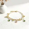 Pulsera Explosiva de Acero de Titanio para Mujer, Pareja, Calabaza Pequeña, Pulsera de Inducción, Diseño Simple, Pulsera Fulu Lianzhu, Pulsera de Transporte