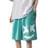 Pantalones Cortos con Estampado de Caritas Sonrientes para Hombre Verano Delgados Rectos Holgados Ropa Exterior Deportivos Modernos Pantalones Cortos de Playa Pantalones Casuales