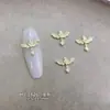 Acessórios de unhas de liga cruzada gótica escura transfronteiriça, brincos vintage europeus e americanos, acessórios de strass para unhas estilo punk gótico