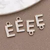 Acero Inoxidable Galvanizado Estilo Europeo y Americano 26 Letras Inglesas Etiqueta Colgante Pulsera Collar DIY Hecho a Mano Accesorios de Joyería