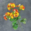 Flores de Mariposa de Colores Simuladas para Decoración del Hogar Sala de Estar, Arreglo de Escena de Boda, Adornos de Flores Artificiales de Pensamiento Transfronterizos al por Mayor