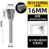 Cabezal de Rectificado de Acero de Tungsteno Lima Rotatoria de Carburo Fresadora Cónica Invertida Fresadora de Metal Rectificado Grabado Ranura Simple y Doble Tipo N