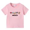 Camiseta de Algodón con Estampado de Dibujos Animados para Niños Verano Manga Corta Top Guapo para Niño Top de Verano de Cuello Redondo Vestido de Verano para Bebé