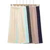 Pantalones casuales versátiles de estilo europeo y americano de cintura alta, nuevos para principios de otoño, corte holgado, adelgazantes, de pierna recta, hasta el suelo, pantalones deportivos